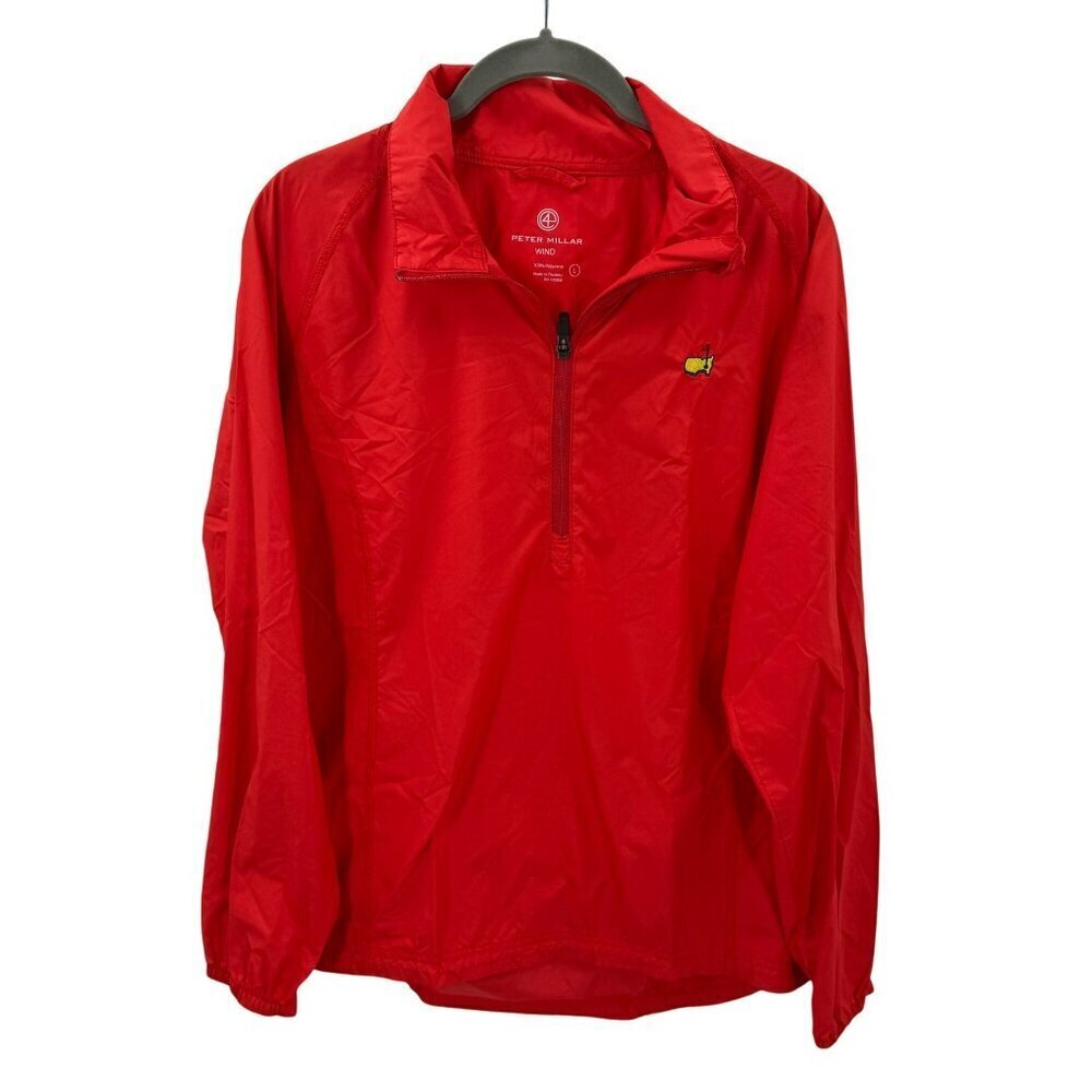 Peter Millar Masters Collection Red Windbreaker Jacket Mens Size Large